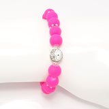 Hot Pink/White Evil Eye