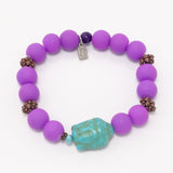 Purple/ Turquoise Buddha