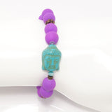 Purple/ Turquoise Buddha