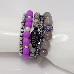 Pretty in Purple Five Bracelet Bundle