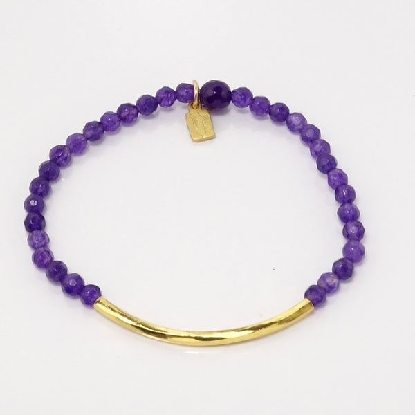 Dark Purple Amethyst/Gold