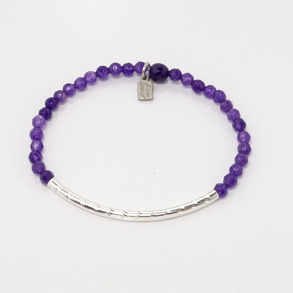 Dark Purple Amethyst/Silver