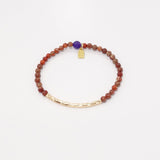 Barn Red Agate/Rose Gold