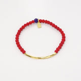 Red Rubber Glass/Gold