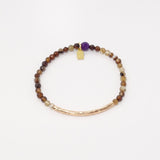 Multi-Brown Agate/Rose Gold