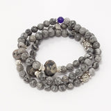 Grey Jasper/Silver