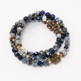 Multi-Colored Navy/Mixed Metal Tones