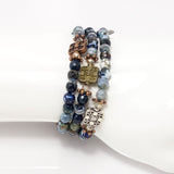 Multi-Colored Navy/Mixed Metal Tones