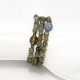 Green Labradorite/Antique Gold