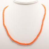 Orange Gold Beaded Triple Wrap Bracelet