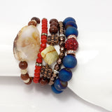 Wood Prayer Five Bracelet Bundle