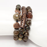 Chocolate Brown/Dark Green Dizzy Set