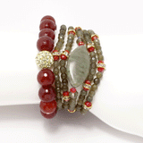 Labradorite Ornament Bracelet Set