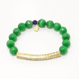 Green Cat Eye Bracelet Set