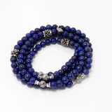 Blue Lapis Hematite Wrap Bracelet