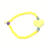 Yellow/Neon Yellow Heart Bracelet