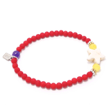 Red/Cream Start Bracelet