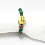 Yellow Laughing Buddha Bracelet