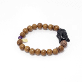 Wood Prayer Buddha Bracelet