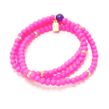 Pink/Blue Four Bracelet Bundle