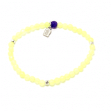 Light Pink and Neon Yellow Four Bracelet Bundle