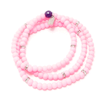 Light Pink and Neon Yellow Four Bracelet Bundle