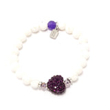 Bright Purple and Yellow Four Bracelet Bundle