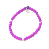 Bright Purple and Yellow Four Bracelet Bundle