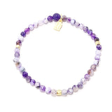 Bright Purple and Yellow Four Bracelet Bundle