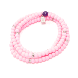 Light Pink and Blue Four Bracelet Bundle