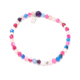 Light Pink and Blue Four Bracelet Bundle