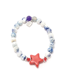 Red, White and Blue Four Bracelet Bundle