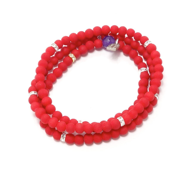 Red and Green Four Bracelet Bundle