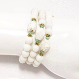 White on White Wrap Bracelet