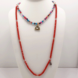 Rainbow Buddha Agate Beaded Necklace