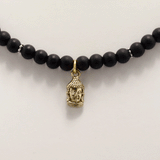Balance Matte Black Beaded Necklace