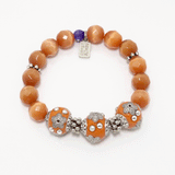 Orange Cat Eye Bracelet