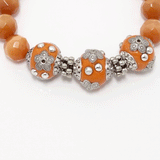 Orange Cat Eye Bracelet