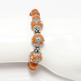 Orange Cat Eye Bracelet