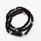 Jet Black Wrap Bracelet