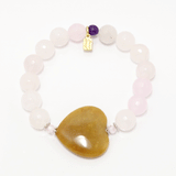 Golden Heart Bracelet Set