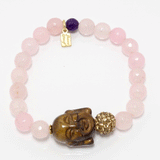 Tiger Eye Buddha Bracelet Set