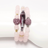 Rhinestone Love Bracelet Set