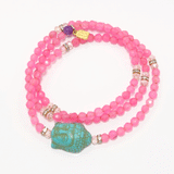 Pink Buddha Wrap Bracelet