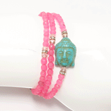 Pink Buddha Wrap Bracelet