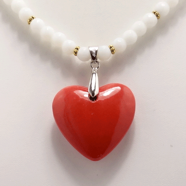 Valentine's Day Beaded Necklace