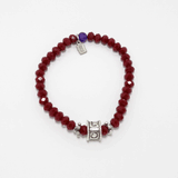 Magenta LOVE Beaded Bracelet