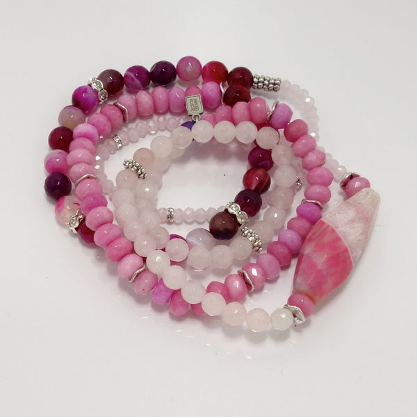 Pink Wrap Bracelet