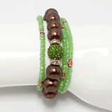 Shamrock Beaded Bracelet Set