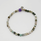 Moss Green Five Beaded Bracelet Bundle